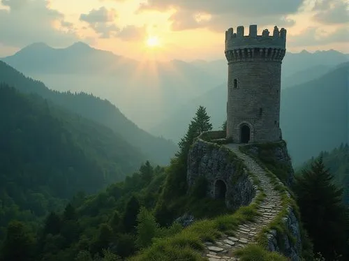 carpathians,summit castle,castel,medieval castle,fairytale castle,dracula castle,battlement,castle wall,knight's castle,castles,slovenia,castle keep,south tyrol,watch tower,waldeck castle,templar castle,castle of the corvin,fairy tale castle,slovenj,watchtower,Photography,General,Realistic