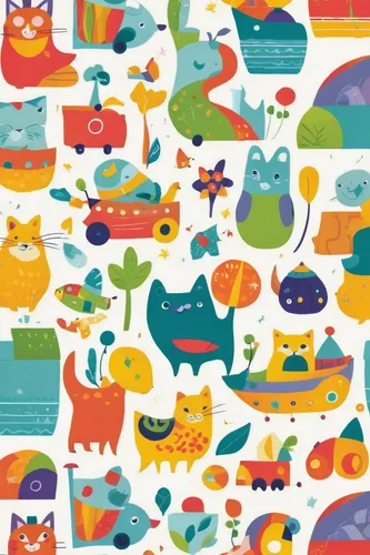 seamless pattern,seamless pattern repeat,animal stickers,scrapbook paper,background pattern,vector pattern,animal icons,animal shapes,children's background,candy pattern,cat vector,memphis pattern,french digital background,scrapbook background,wrapping paper,round animals,children's paper,fruit icons,music digital papers,owl pattern,Art,Artistic Painting,Artistic Painting 41