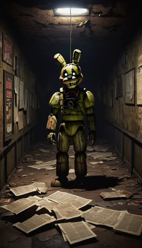 teenage mutant ninja turtles,3d render,fallout,sound studo,reptillian,janitor,michelangelo,blind alley,arbitrary confinement,jigsaw,fallout shelter,jackrabbit,bombyx mori,the morgue,radioactive leak,minion hulk,splinter,interrogation,3d rendered,warehouseman,Illustration,Paper based,Paper Based 22