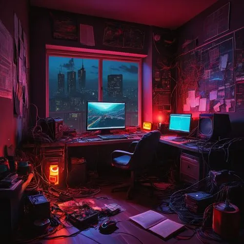 computer room,cyberpunk,computer workstation,cyberscene,study room,computerized,desk,computer,computed,computation,computer art,the server room,aesthetic,computer graphic,workspace,cubicle,computec,working space,recomputed,computational,Illustration,Abstract Fantasy,Abstract Fantasy 16