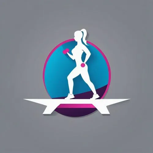 A Logo consisting of a human silhouette and fitness equipment (such as dumbbells or a treadmill) that highlights the vitality and positivity of the Fitness & Wellness industry.,dribbble icon,dribbble 