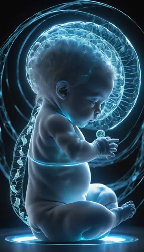 embryonic,trisomy,obstetric ultrasonography,embryo,mind-body,apophysis,diabetes in infant,neural pathways,brainy,infant,computational thinking,biological,newborn baby,thinker,self hypnosis,consciousness,genetic code,the human body,stage of life,newborn photography,Conceptual Art,Fantasy,Fantasy 11