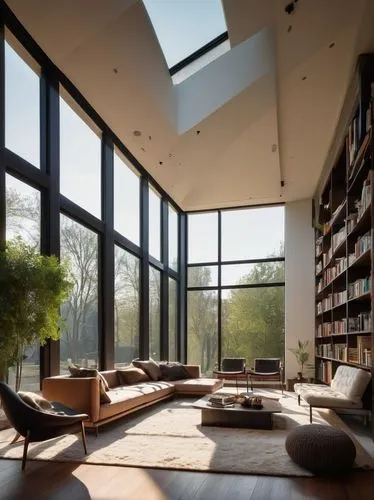 modern living room,sunroom,minotti,skylights,glass roof,interior modern design,living room,loft,livingroom,great room,reading room,luxury home interior,modern room,sitting room,bookcases,beautiful home,bookshelves,family room,contemporary decor,home interior,Photography,Artistic Photography,Artistic Photography 10