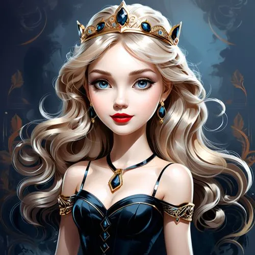 the painting shows a young woman wearing a crown,margaery,fairest,margairaz,ellinor,princess crown,boudria,Illustration,Black and White,Black and White 04