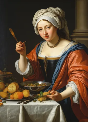 woman holding pie,woman eating apple,girl with bread-and-butter,girl with cereal bowl,girl in the kitchen,woman with ice-cream,girl with cloth,bellini,portrait of a woman,woman drinking coffee,sicilian cuisine,cuisine classique,girl picking apples,portrait of a girl,cookery,meticulous painting,partiture,woman holding a smartphone,girl in cloth,food and cooking,Art,Classical Oil Painting,Classical Oil Painting 33