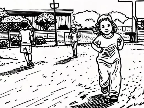 comic halftone woman,comic halftone,little girl running,girl walking away,ekiden,woman walking,color halftone effect,people walking,rotoscoped,female runner,a pedestrian,storyboard,comic style,little girls walking,walk,pixton,courir,mono-line line art,rotoscoping,rotoscope