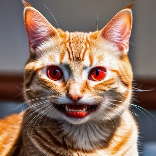 large human lips with fangs,an orange cat with its tongue sticking out,purgatoire,mau,funny cat,catdgory,cat image,cat