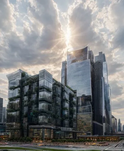 Futuristic new york city biophillic hive like skyscrapers,largest hotel in dubai,doha,tallest hotel dubai,dubai marina,hudson yards,glass facade,futuristic architecture,abu dhabi,abu-dhabi,solar cell 