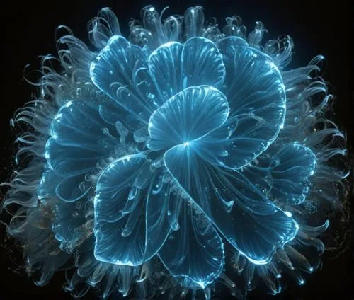 blue chrysanthemum,fractal art,chrysanthemum background,apophysis,celestial chrysanthemum,polyp,Photography,General,Natural