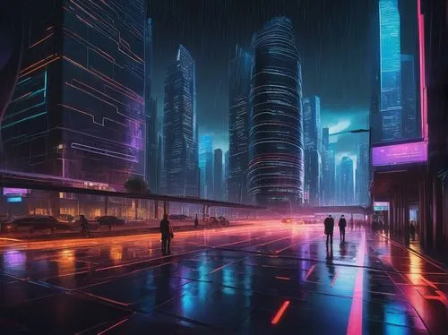 cybercity,futuristic landscape,cyberpunk,cityscape,cybertown,futuristic,cyberscene,metropolis,cyberport,polara,guangzhou,cyberia,city at night,urban,cyberworld,synth,cityzen,cities,dystopian,bladerunner,Art,Classical Oil Painting,Classical Oil Painting 34