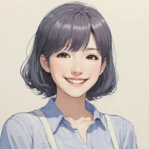 mari makinami,himuto,hinata,portrait background,a girl's smile,hojicha,honmei choco,oyaki,mamiya,piko,girl portrait,jin deui,a smile,smiling,artist color,aomoriya,minamioguni,aojiru,illustrator,custom portrait,Illustration,Japanese style,Japanese Style 10