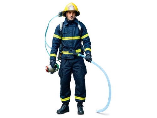 Muscular man, firefighter, helmet, goggles, oxygen tank, fireproof jacket, pants, boots, gloves, serious expression, sweaty face, holding hose, spraying water, dynamic pose, strong legs, heroic atmosp