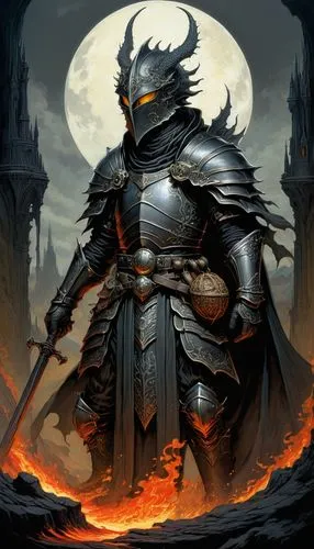 surtr,knight armor,garrison,knight,dragonlord,morgoth,darklord,shadowgate,grimlord,baldur,aegon,herennius,wulfstan,black dragon,armored,angmar,lorcin,talhelm,asmund,warmaster,Illustration,Realistic Fantasy,Realistic Fantasy 03