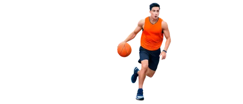 Fast, forward, dynamic, athletic, male, muscular, short black hair, intense eyes, serious expression, sweaty skin, sports jersey, basketball shorts, sneakers, running pose, motion blur, shallow depth 