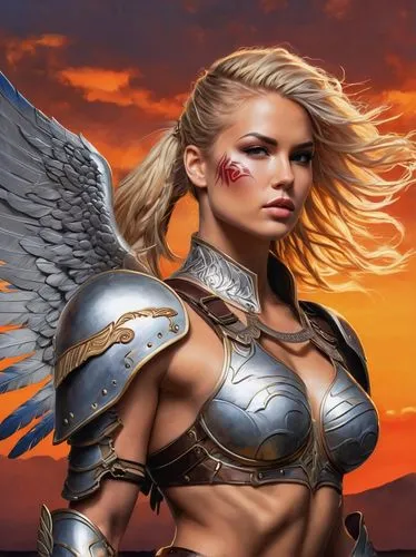 female warrior,archangel,warrior woman,hawkgirl,valkyries,the archangel,valkyrie,fire angel,dark angel,cyberangels,sandahl,winged heart,angelman,angel wing,fantasy art,strong woman,angel wings,angels of the apocalypse,strong women,fantasy woman,Illustration,Vector,Vector 07