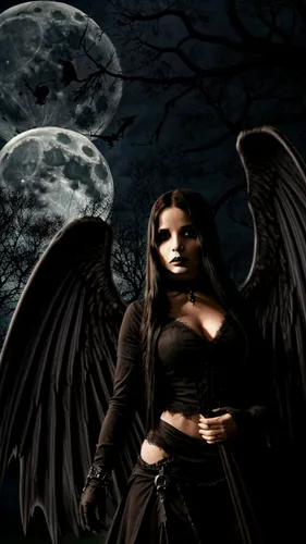 dark angel,black angel,gothic woman,angels of the apocalypse,dark gothic mood,angel of death,death angel,angelology,the archangel,vampire woman,fantasy picture,fallen angel,gothic style,gothic fashion