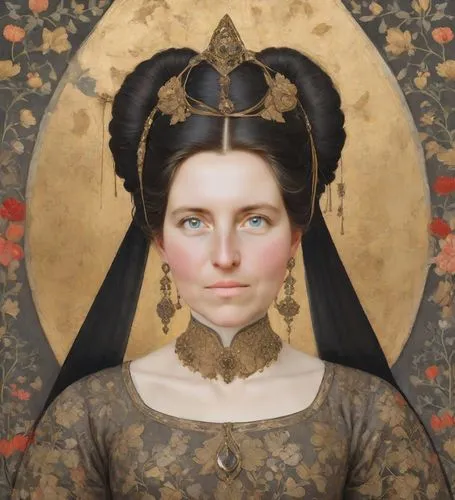 gothic portrait,tretchikoff,portrait of a woman,mantilla,portrait of a girl,yasumasa