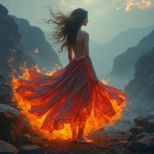 fire dancer,fire dance,dancing flames,aflame,flame spirit,fire angel,Conceptual Art,Fantasy,Fantasy 10