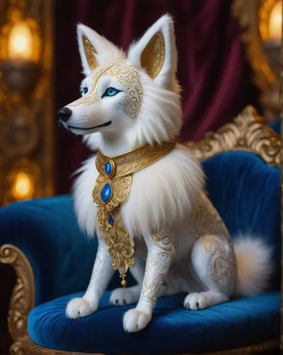 regal,chinese imperial dog,royal,royalty,grand duke,canidae,aristocrat,imperial coat,akita inu,laika,pomeranian,emperor,royal crown,german spitz klein,west siberian laika,mozartkugel,samoyed,pharaoh,sakhalin husky,east siberian laika,Illustration,Realistic Fantasy,Realistic Fantasy 32