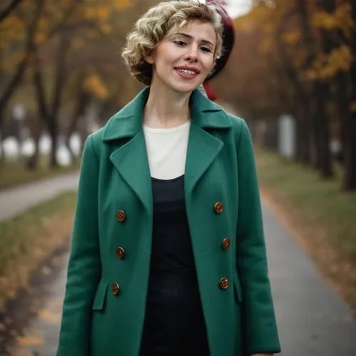 short and petite woman, green coat, short wavy hair,politician,pantsuit,senator,woman in menswear,bolero jacket,greta oto,irish soft-coated wheaten terrier,female doctor,portrait of christi,academic d