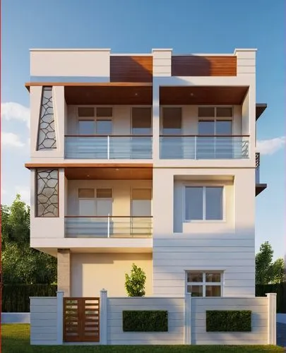 duplexes,3d rendering,modern house,residencial,inmobiliaria,two story house,exterior decoration,condominia,puram,residential house,multistorey,fresnaye,modern architecture,frame house,houses clipart,stucco frame,block balcony,contemporary,amrapali,house drawing,Photography,General,Realistic