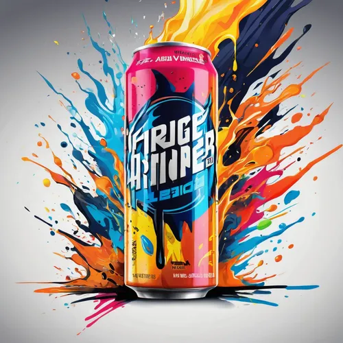 packshot,energy drink,miller,spray can,energy drinks,sports drink,high voltage,cans of drink,graffiti splatter,zebru,colorful foil background,energy shot,neon drinks,red bull,beverage can,neon light drinks,adobe illustrator,colorful drinks,bottle fiery,paint cans,Conceptual Art,Oil color,Oil Color 24