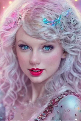 Taylor Swift extremely detailed professional photography of (((an ethereal spirit))) with a mischievous smile and glowy eyes. Otherworldly creature, magical scene, an incredibly beautiful world of won