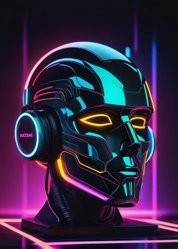 bot icon,robot icon,spotify icon,cyber,80's design,vector illustration,vector art,neon human resources,vector graphic,random access memory,electro,computer icon,vector,cyberpunk,80s,phone icon,vector design,head icon,nova,neon lights,Illustration,Abstract Fantasy,Abstract Fantasy 02