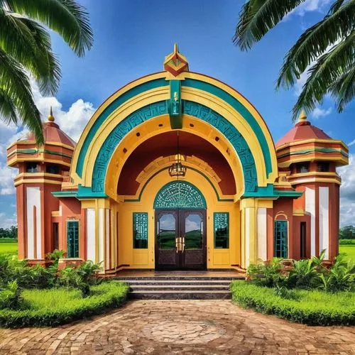 curacao,brunei,saman rattanaram temple,nusa dua,kerala,three centered arch,rumah gadang,masjid,mortuary temple,beomeosa temple,zanzibar,big mosque,cambodia,guyana,temples,tropical house,kau ban mosque,curaçao,hindu temple,roof domes,Illustration,Vector,Vector 16