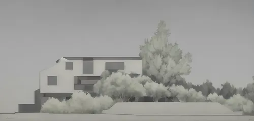 house in the forest,house silhouette,ordinary robinia,japanese architecture,cubic house,winter house,model house,house drawing,small tree,house in mountains,render,archidaily,residential house,robinia,cardstock tree,evergreen trees,house shape,small house,of trees,coniferous