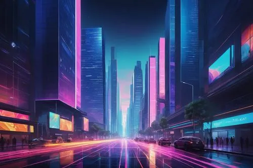 cybercity,colorful city,cityscape,cybertown,cyberpunk,futuristic landscape,cyberscene,neon arrows,cityzen,city highway,shinjuku,metropolis,tokyo city,city at night,polara,city lights,cyberworld,futuristic,hypermodern,ultraviolet,Art,Artistic Painting,Artistic Painting 40