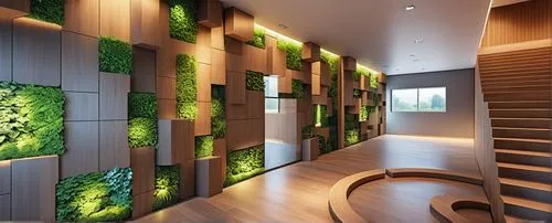 room divider,patterned wood decoration,wooden wall,garden design sydney,hallway space,interior modern design,interior design,wall panel,modern decor,intensely green hornbeam wallpaper,interior decoration,landscape design sydney,landscape designers sydney,contemporary decor,wall decoration,eco hotel,eco-construction,flower wall en,glass wall,3d rendering,Photography,General,Realistic