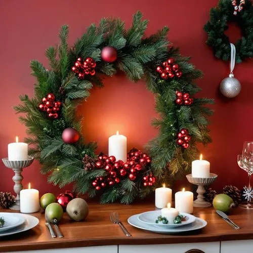 christmas table,holiday table,advent wreath,advent arrangement,advent decoration,christmas wreath,christmas arrangement,christmas gold and red deco,christmas motif,christmas decor,christmas border,holly wreath,christmas garland,table arrangement,festive decorations,christmas room,table decoration,christmas stand,wreathes,christmas fireplace,Photography,General,Realistic