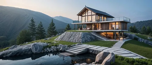 house in mountains,house in the mountains,promontory,prefab,dreamhouse,electrohome