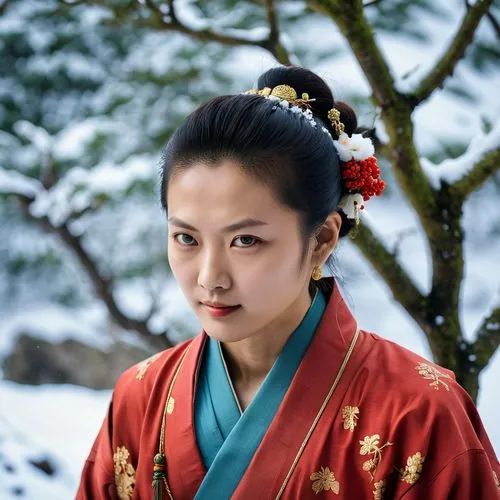 japanese woman,geisha girl,inner mongolian beauty,geisha,mulan,oriental princess,oriental girl,asian woman,suit of the snow maiden,plum blossoms,tai qi,korean culture,hanbok,plum blossom,yi sun sin,motsunabe,yunnan,chonmage,taiwanese opera,korean village snow