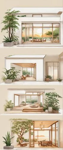 sketchup,renderings,3d rendering,habitaciones,neutra,revit,sunroom,studies,clerestory,verandahs,renders,elevations,garden elevation,atriums,house plants,unbuilt,core renovation,daylighting,ryokans,school design,Unique,Design,Infographics