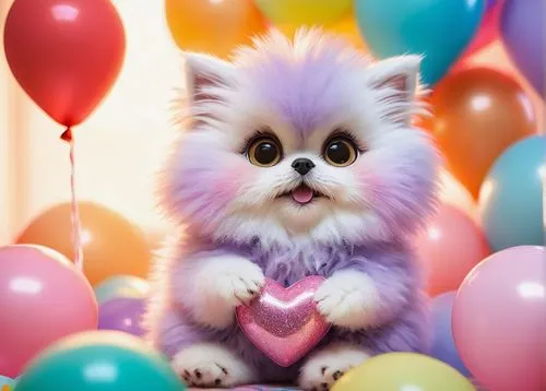 pomeranian,pomeranians,cute puppy,cute animals,cute animal,pink balloons,happy birthday balloons,animal balloons,birthday background,cute cat,cute cartoon image,balloon,little girl with balloons,colorful balloons,ballon,birthday banner background,sweete,bonbon,balloons,cute cartoon character,Conceptual Art,Fantasy,Fantasy 09