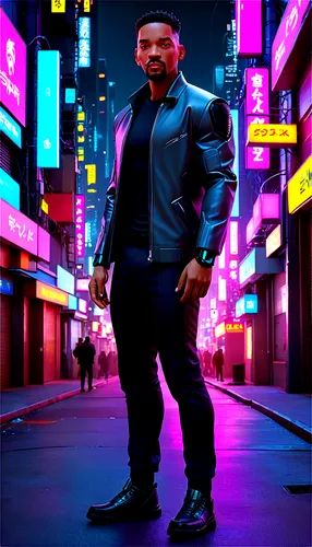 enforcer,3d man,cyberpunk,superhero background,man in pink,atom,neon arrows,a black man on a suit,futuristic,daredevil,black businessman,media concept poster,neon human resources,pink vector,dusk background,portrait background,abel,3d background,bouncer,kingpin,Conceptual Art,Sci-Fi,Sci-Fi 26