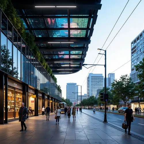 potsdamer platz,friedrichstrasse,zeil,britomart,costanera center,chatswood,duesseldorf,hafencity,sanlitun,ringstrasse,jussieu,pasila,alexanderplatz,broadgate,floridsdorf,abdali,citycenter,broadmead,burswood,glass facades