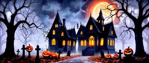 halloween background,halloween wallpaper,halloween scene,halloween border,halloween illustration,haunted cathedral,halloween poster,halloween frame,halloween banner,samhain,witch's house,halloween night,hallows,haunted castle,the haunted house,helloween,witch house,halloween icons,halloween and horror,halloweentown,Conceptual Art,Graffiti Art,Graffiti Art 07