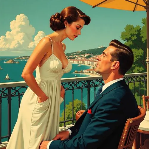 vettriano,vintage man and woman,roaring twenties couple,vintage boy and girl,romantic portrait,elopement,Illustration,American Style,American Style 04