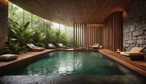 what architectural elements do you want to see in a Spa?
I Conceptualized a spa that seamlessly blends nature and design, crafting a serene sanctuary where the line between the outside and inside diss