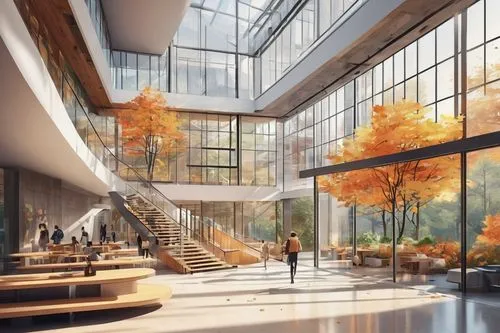 renderings,schulich,atriums,school design,snohetta,safdie,ubc,uoit,sfu,daylighting,julliard,modern office,macewan,langara,kaist,ohsu,skyways,segerstrom,streamwood,shenzhen vocational college,Unique,Design,Sticker