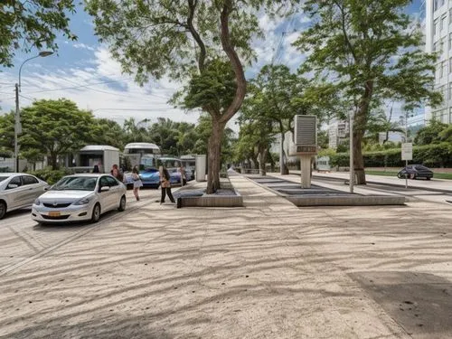 paved square,plaza de la revolución,the boulevard arjaan,parking lot under construction,tram road,vedado,street view,hoboken condos for sale,parking system,costanera center,podgorica,plaza,public spac