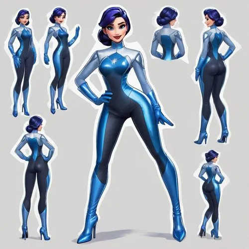 marmora,cortana,liara,sylvite,catsuits,turnarounds,Unique,Design,Character Design