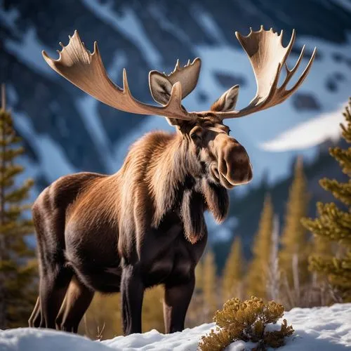 wapiti,elk bull,antlered,moose,elk,bull moose,caribou,moose antlers,glowing antlers,reindeer from santa claus,blitzen,bullwinkle,buffalo plaid antlers,mooseport,antler velvet,bullmoose,reindeer polar,whitetail,huemul,markhor,Photography,General,Cinematic