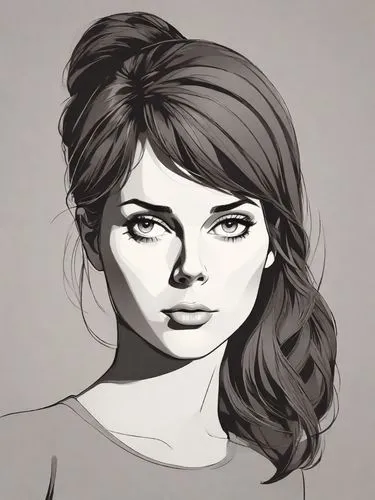 a girl with brown hair,marla,rgd,krita,girl portrait,girl drawing,eyes line art,woman face,asahina,fujiko,margaery,vector girl,head woman,illustrator,digital drawing,digital painting,study,diana,game 