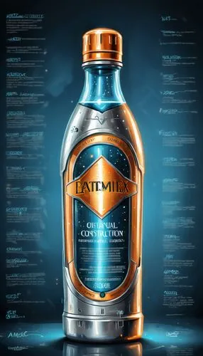 a bottle of beer with text above it,ballantine,italicus,bottalico,litre,electrolyte,metaxa,Unique,Design,Infographics