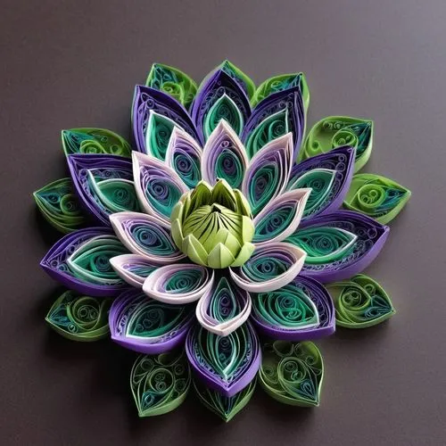 mandala flower,flower art,fabric flower,stone lotus,decorative flower,flower painting,Unique,Paper Cuts,Paper Cuts 09