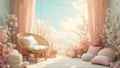 nursery decoration,the little girl's room,baby room,floral background,pink floral background,pastel wallpaper,beauty room,flower background,nursery,flower wall en,bedchamber,spring background,wallcoverings,room newborn,vintage lavender background,damask background,ornate room,floral digital background,scrapbook background,background design,Photography,General,Realistic